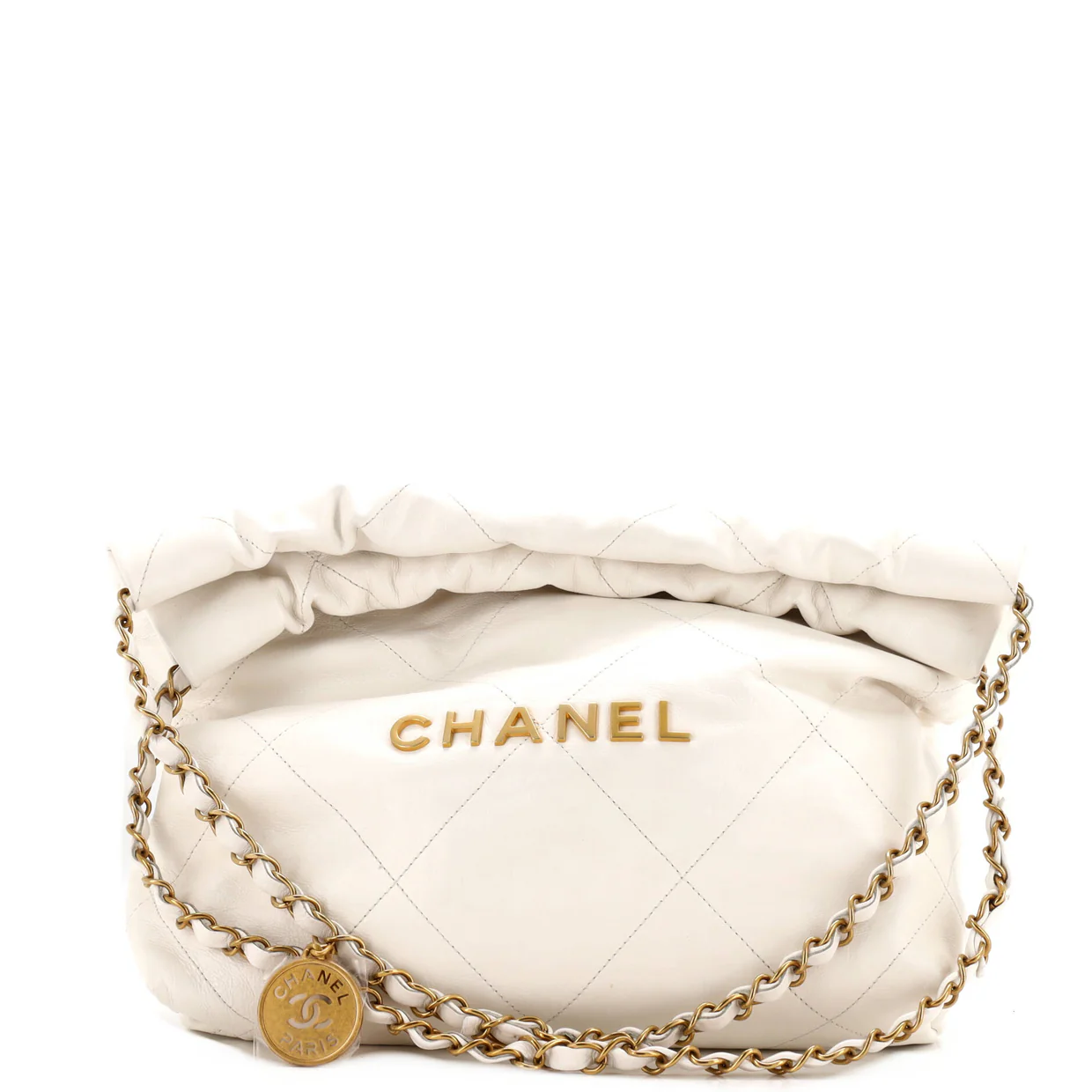 22 Chain Hobo Quilted Calfskin Small - Deep Luxury