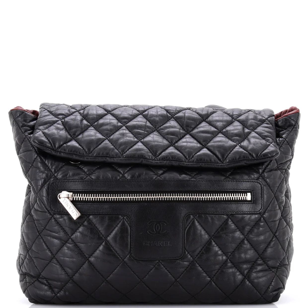 Coco Cocoon Flap Backpack Quilted Lambskin - Deep Luxury