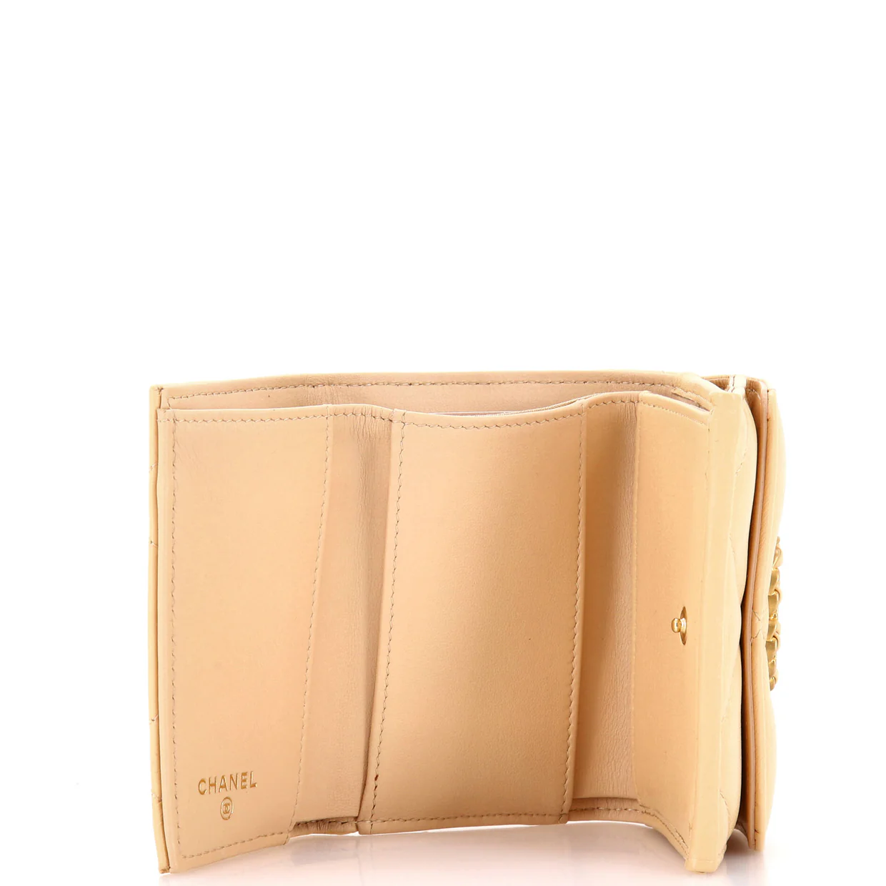 19 Trifold Flap Wallet Quilted Lambskin Small - Deep Luxury