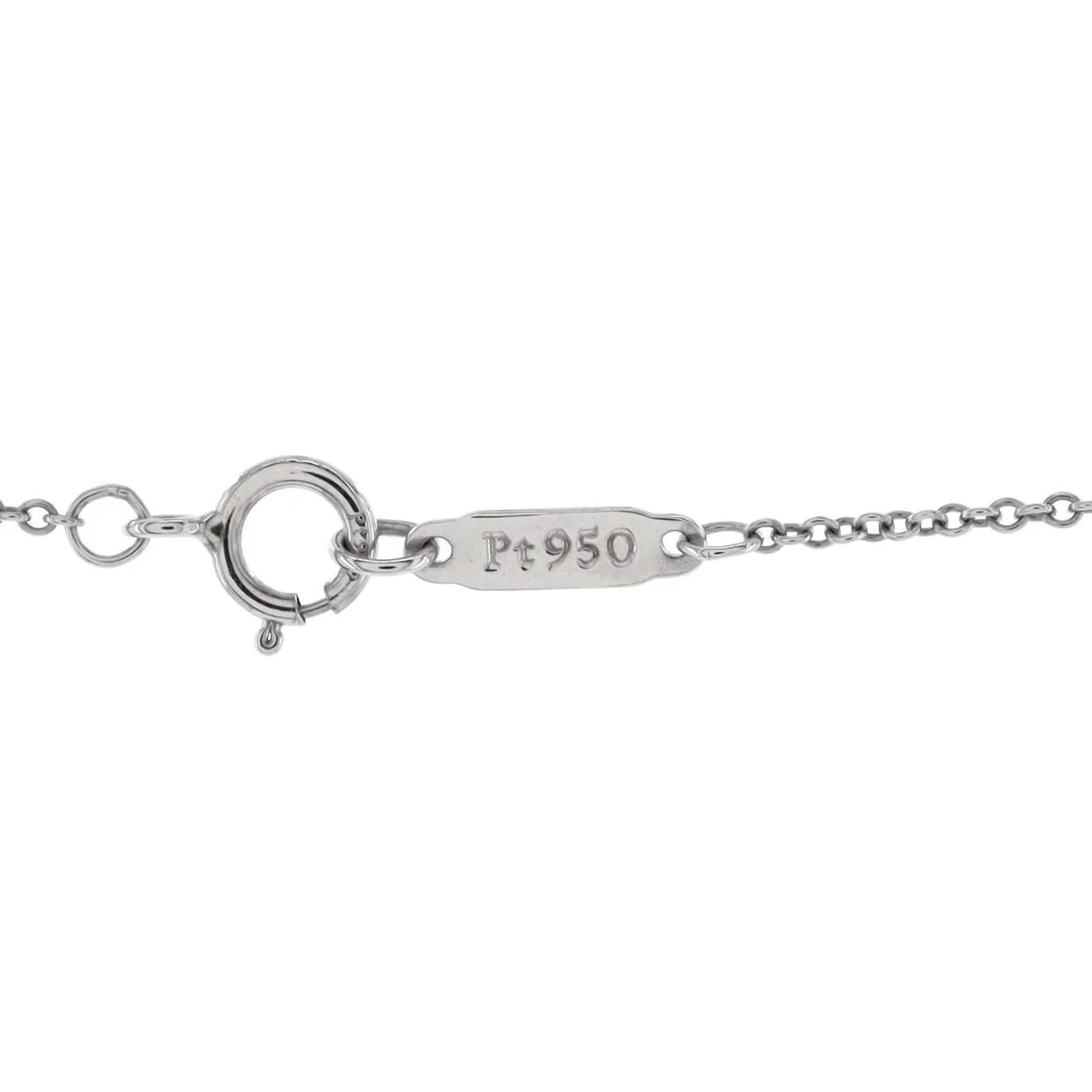 Victoria Key Pendant Necklace Platinum and 18k White Gold with Diamonds Mini - Deep Luxury
