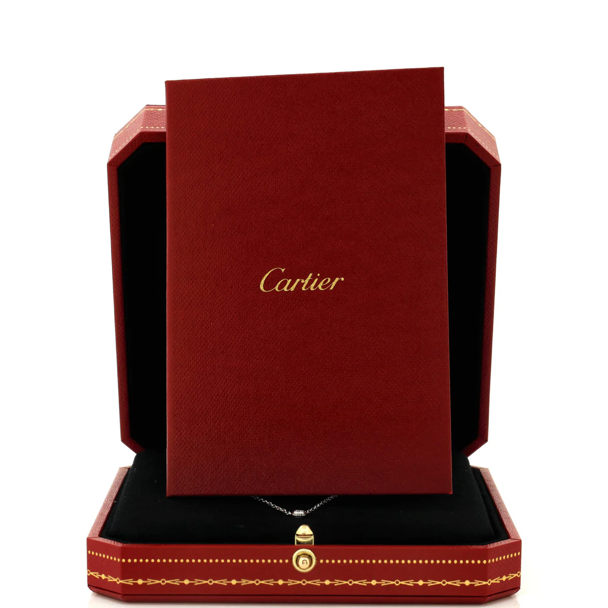 Cartier D'Amour Pendant Necklace 18K White Gold with Diamond Small - Deep Luxury