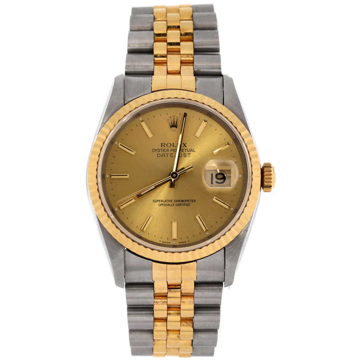 Oyster Perpetual Datejust Automatic Watch Stainless Steel and Yellow Gold 36 - Deep Luxury