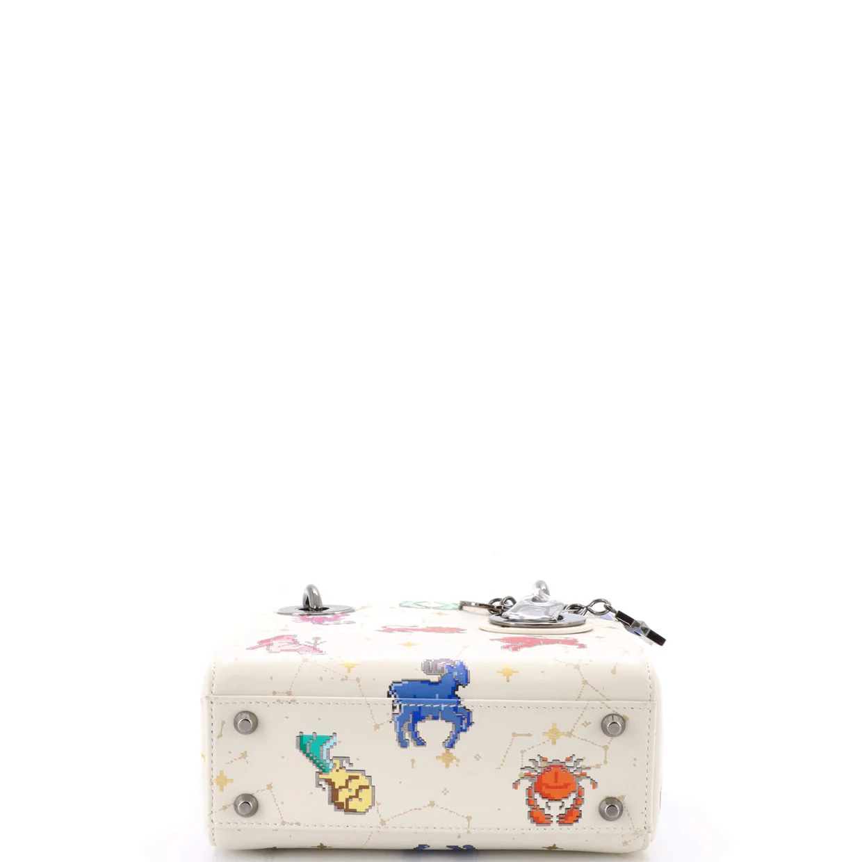 Lady Dior Bag Limited Edition Pixel Zodiac Printed Calfskin Mini - Deep Luxury