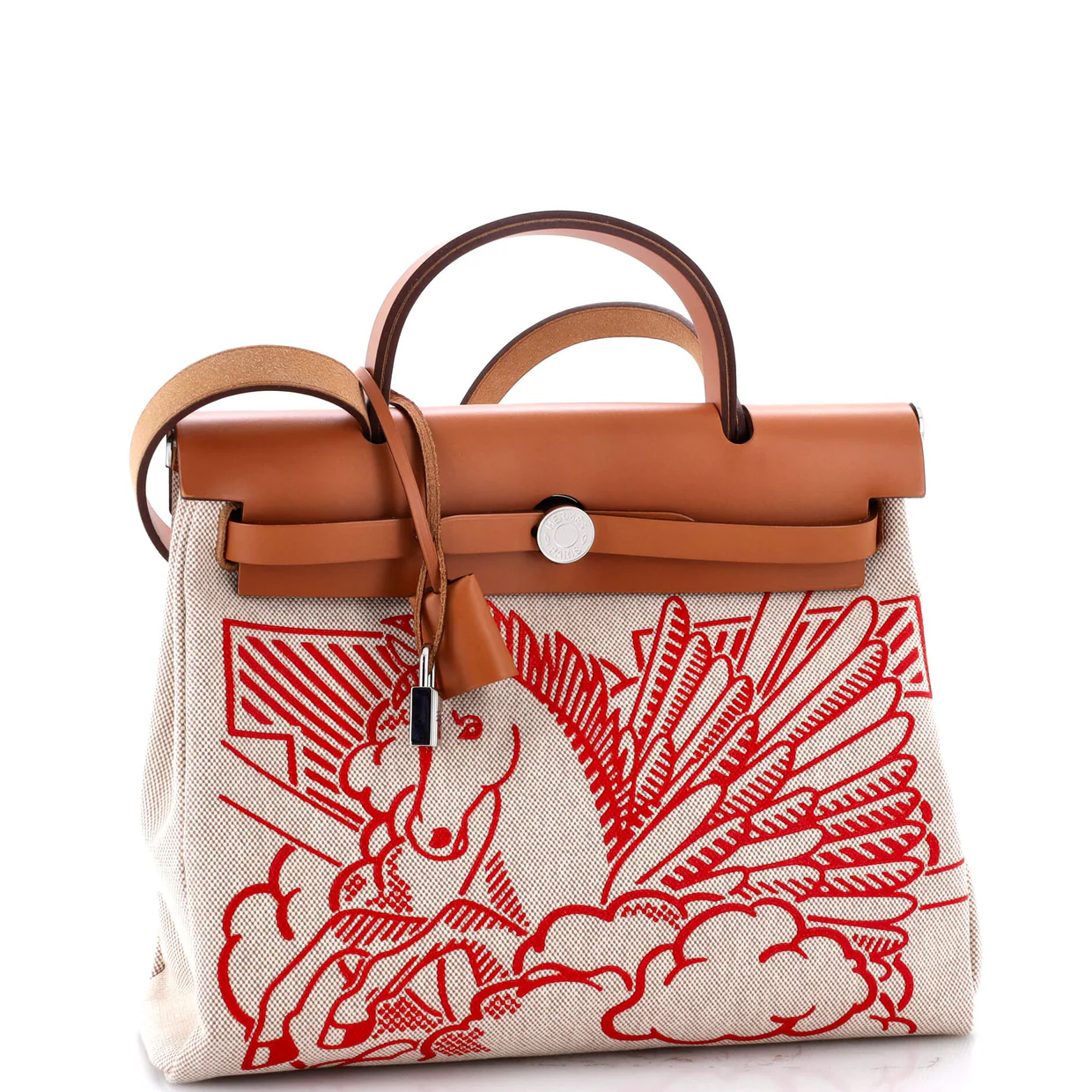 Herbag Zip Pegase Pop Toile and Leather 31 - Deep Luxury