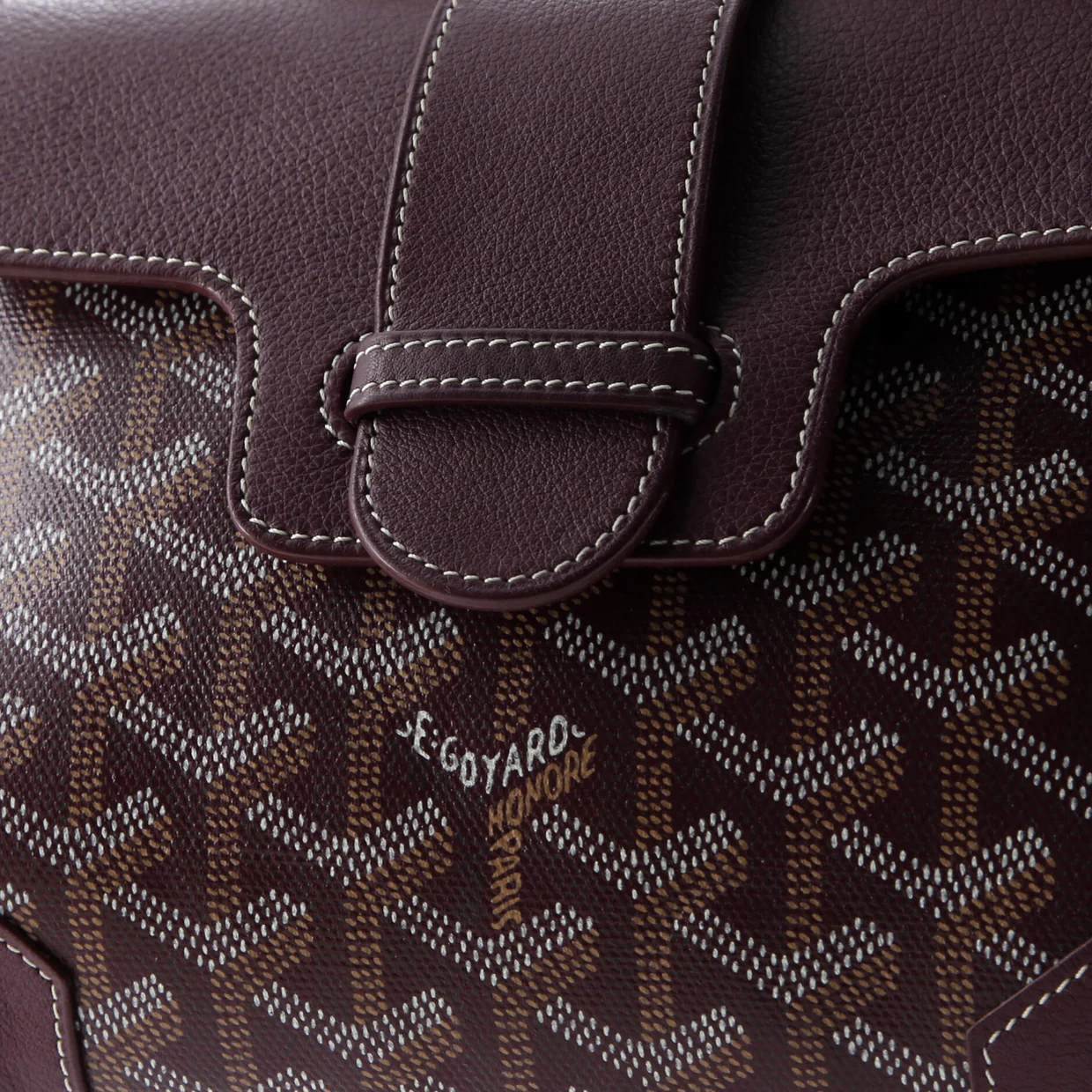 Saigon Top Handle Bag Coated Canvas with Leather Mini - Deep Luxury