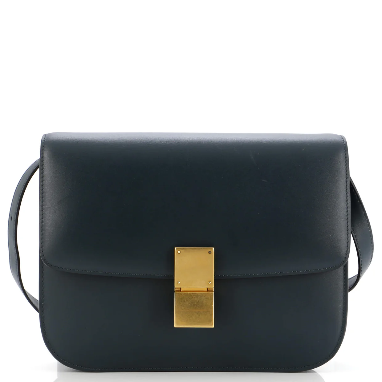 Classic Box Bag Smooth Leather Medium - Deep Luxury