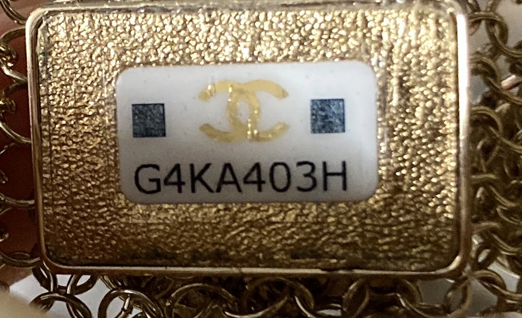 CC Charm Kisslock Frame Clutch with Chain Embellished Metal Mesh Mini - Deep Luxury