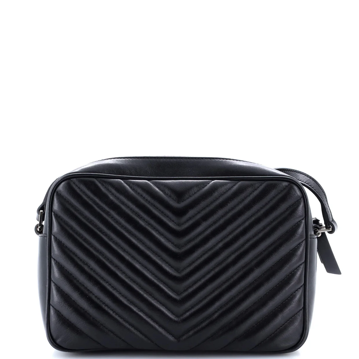 Lou Camera Bag Matelasse Chevron Leather Small - Deep Luxury