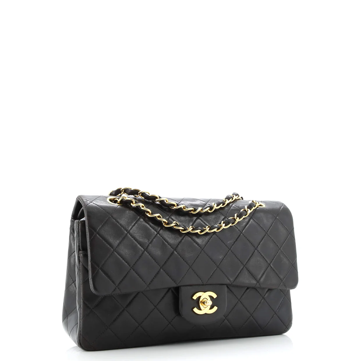 Vintage Classic Double Flap Bag Quilted Lambskin Medium - Deep Luxury