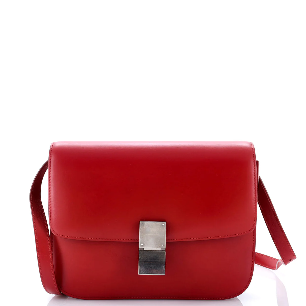 Classic Box Bag Smooth Leather Medium - Deep Luxury