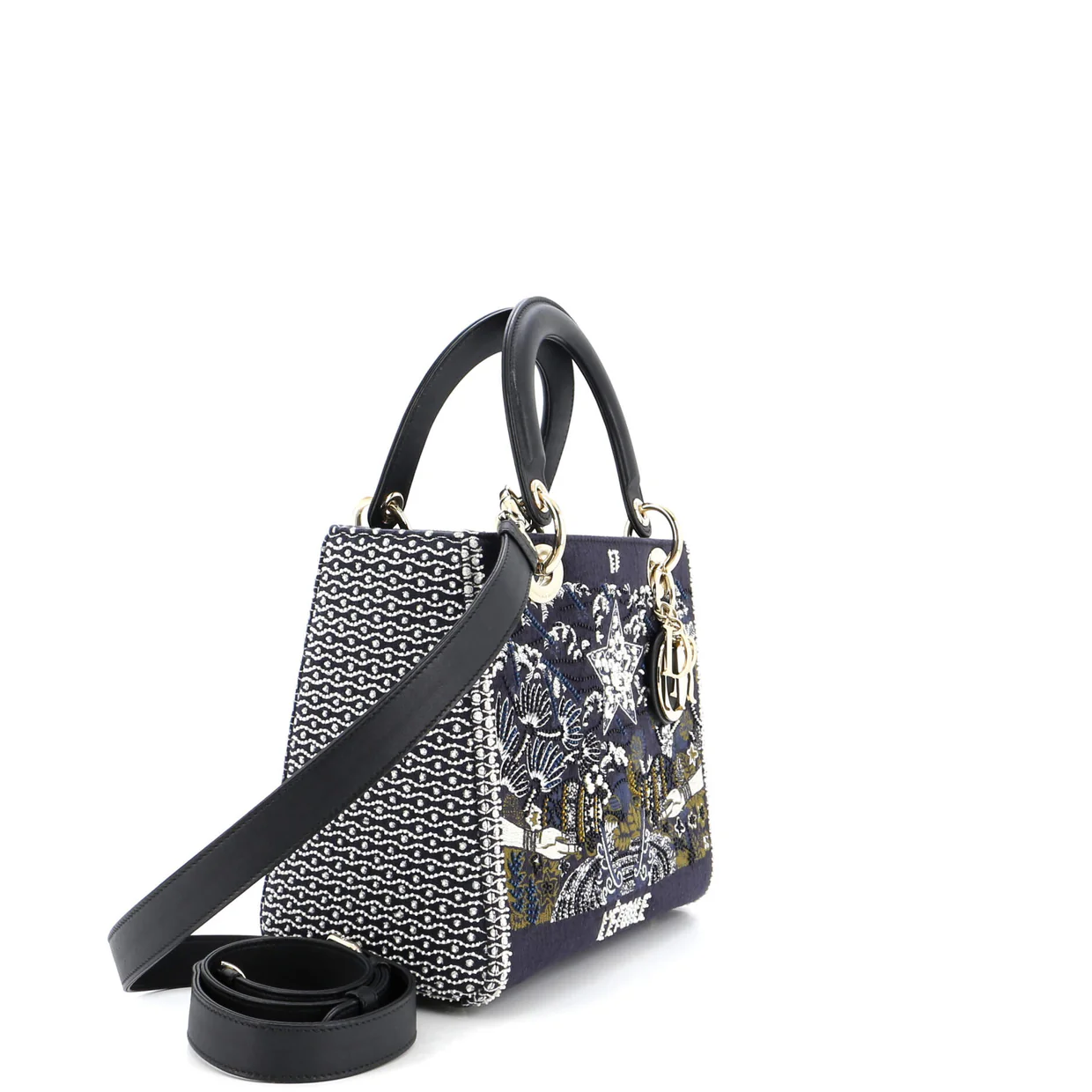 Tarot Lady Dior Bag Embellished Canvas Medium - Deep Luxury