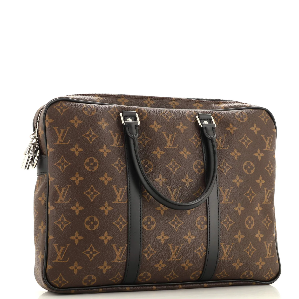 Porte-Documents Voyage Briefcase Macassar Monogram Canvas PM - Deep Luxury
