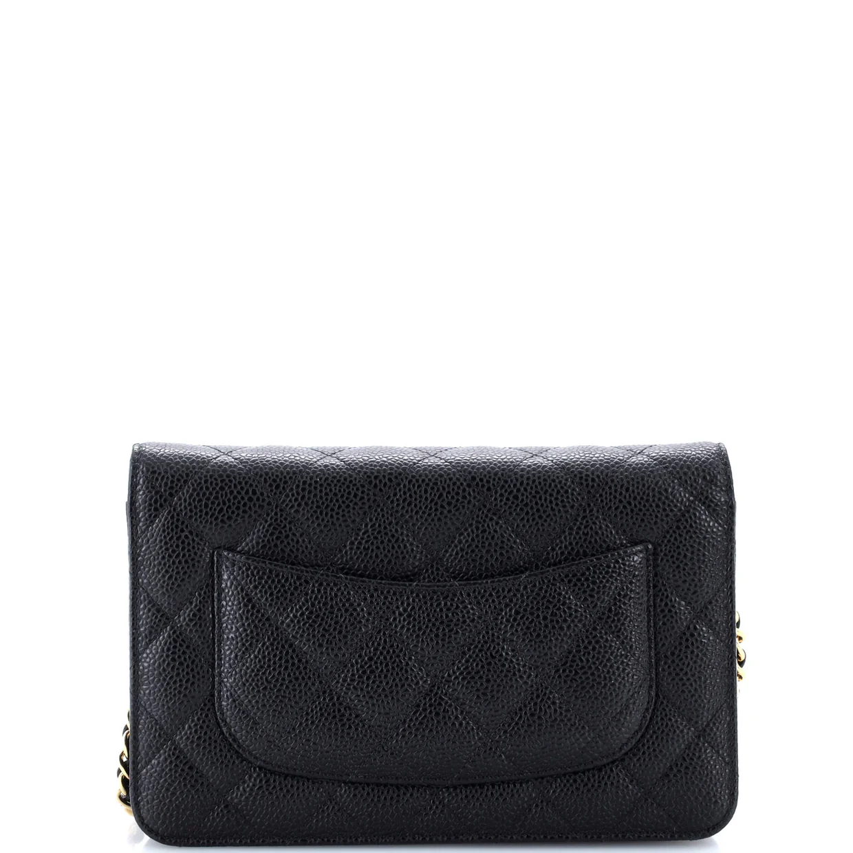 Wallet on Chain Quilted Caviar - Deep Luxury