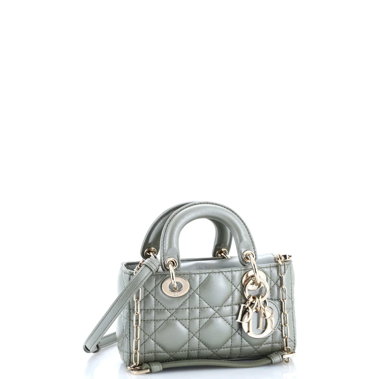 Lady D-Joy Bag Cannage Quilt Lambskin Micro - Deep Luxury