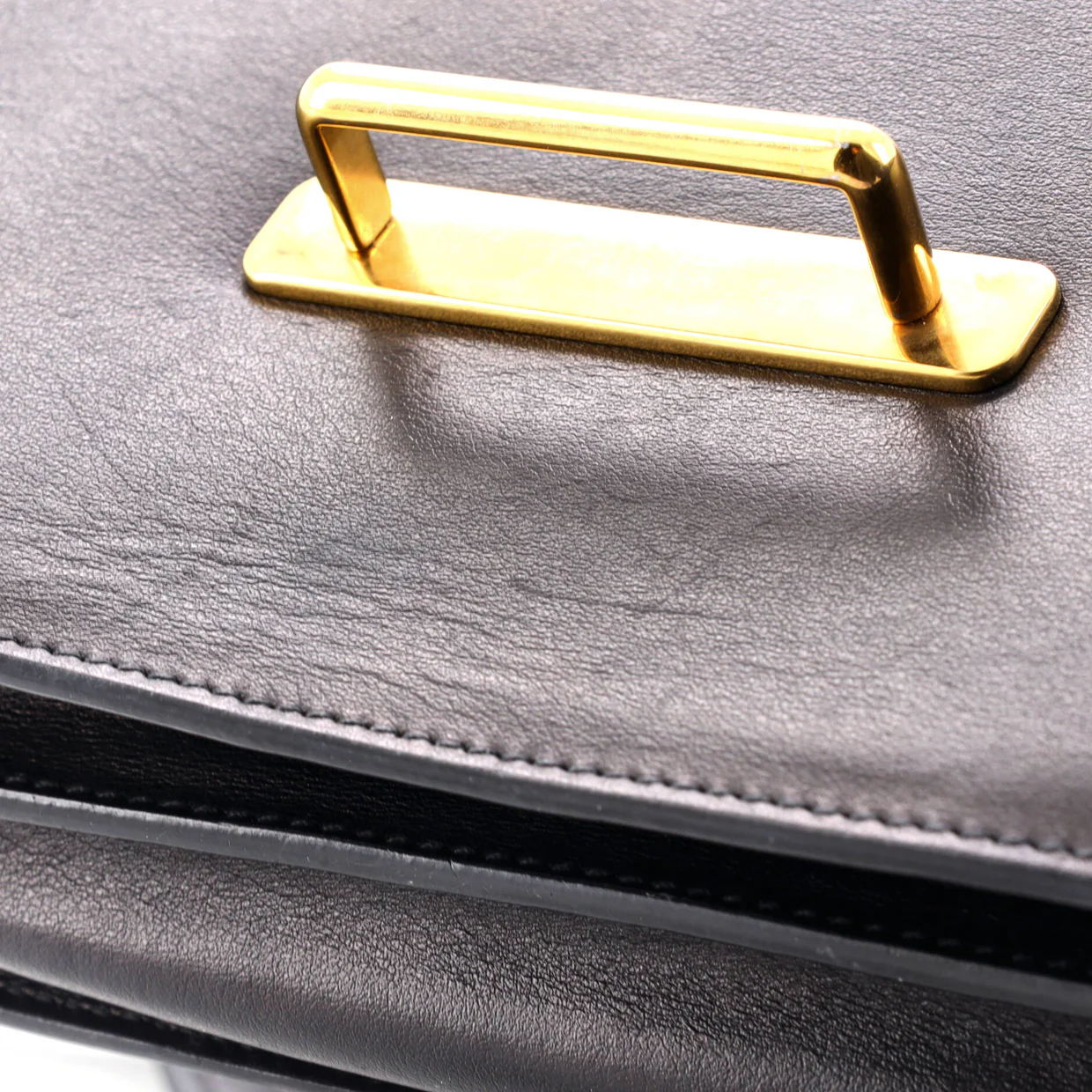 Cahier Crossbody Bag City Calf and Saffiano Large - Deep Luxury