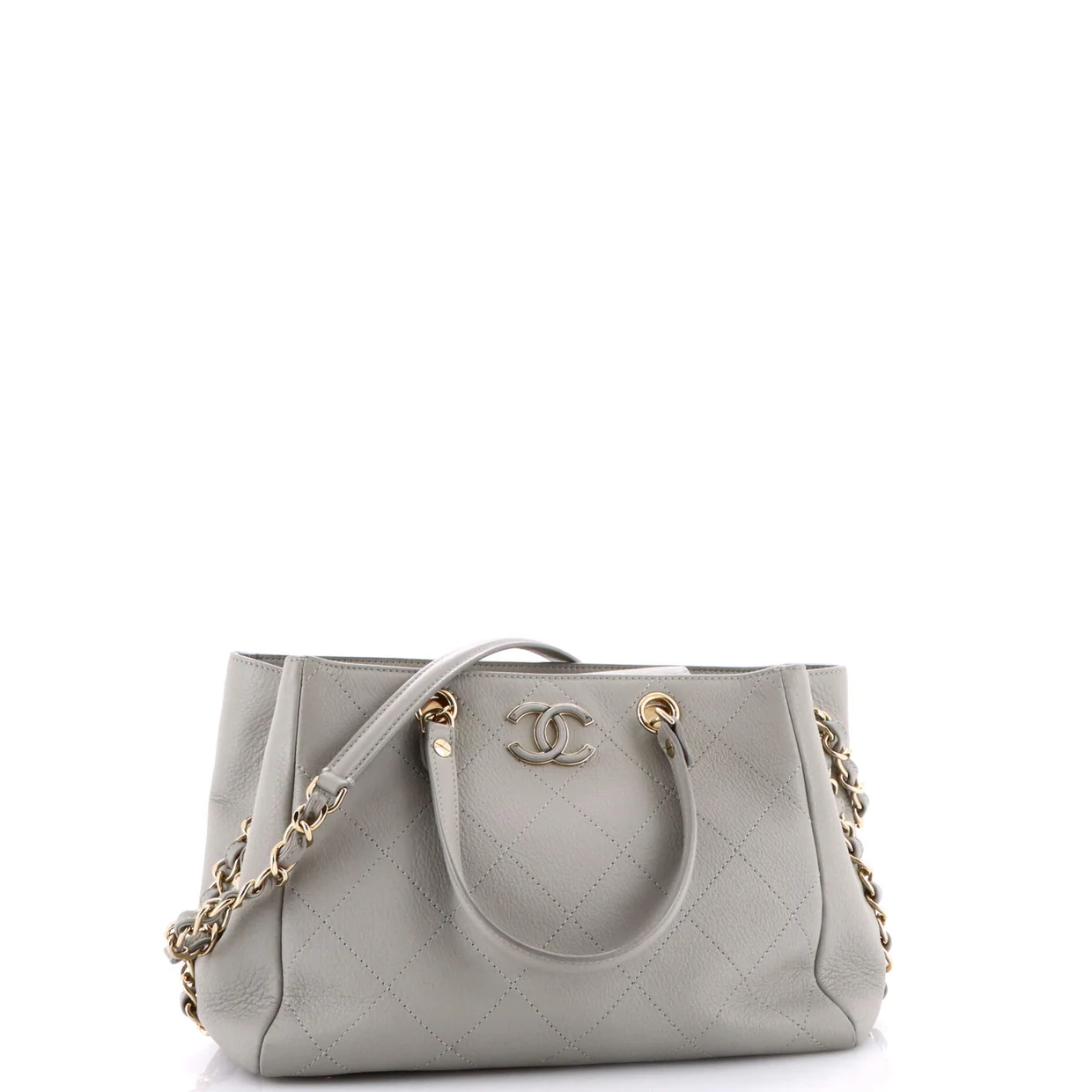 Neo Soft Shopping Tote Stitched Bullskin Small - Deep Luxury