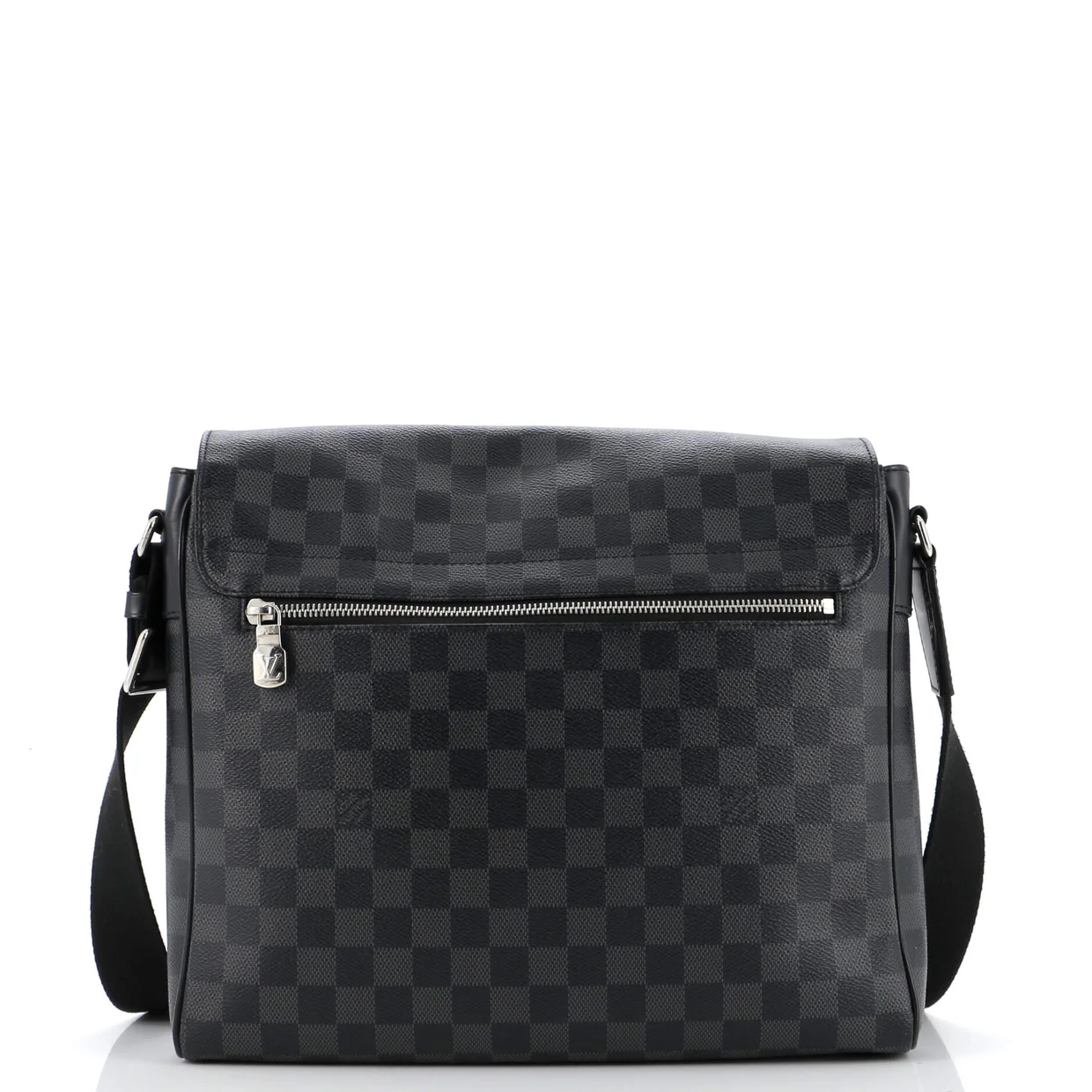 District NM Messenger Bag Damier Graphite MM - Deep Luxury