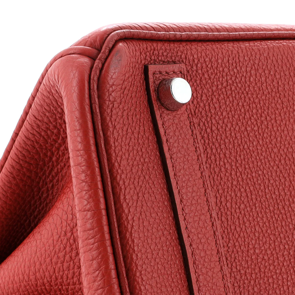 Birkin Handbag Rouge Garance Togo with Palladium Hardware 30 - Deep Luxury