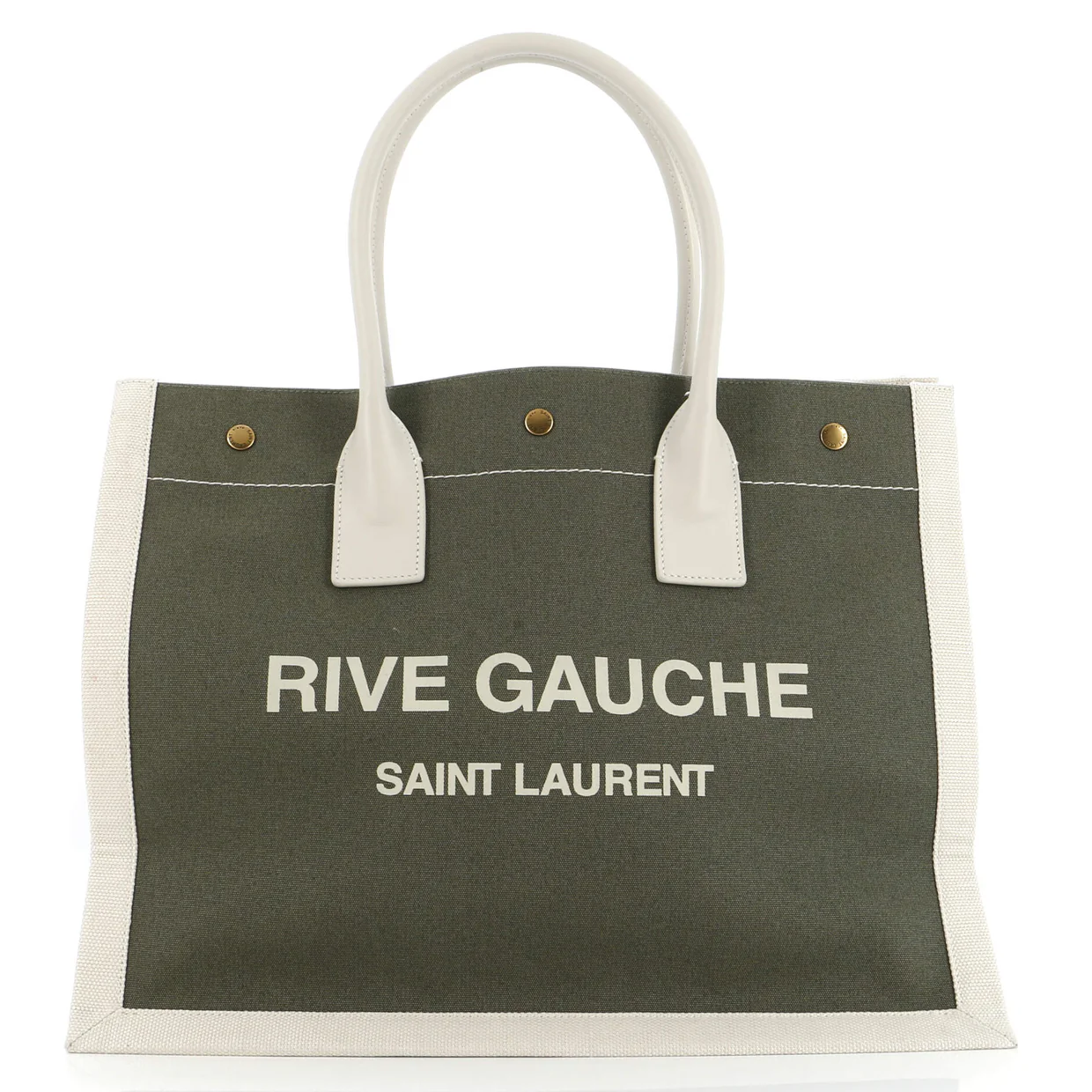 Rive Gauche Shopper Tote Canvas Small - Deep Luxury