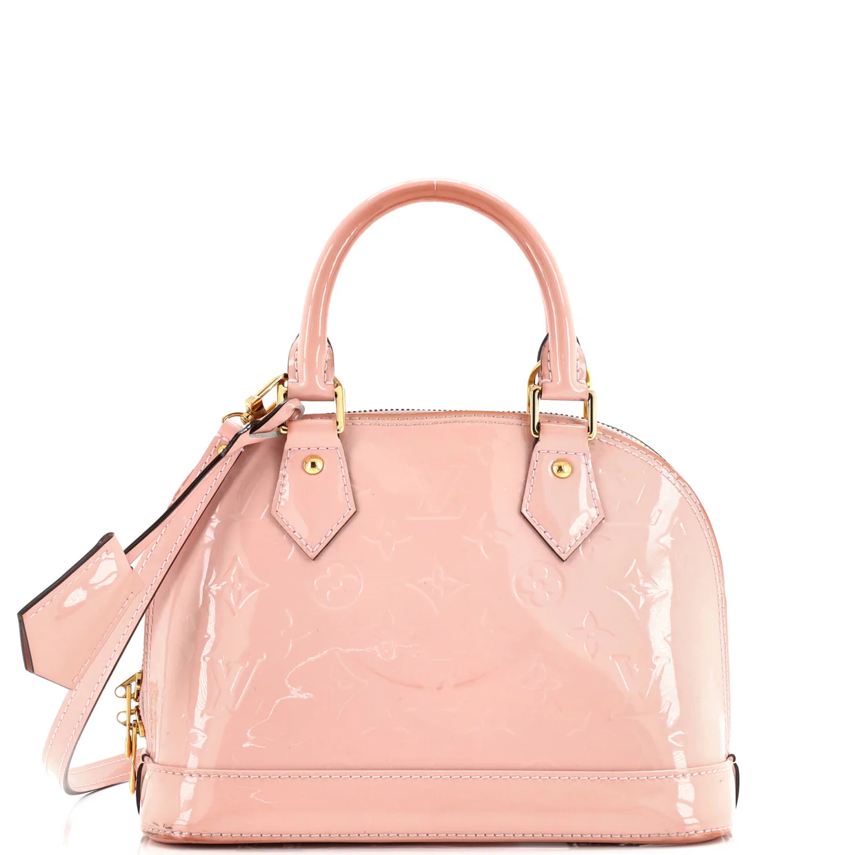 Alma Handbag Monogram Vernis BB - Deep Luxury