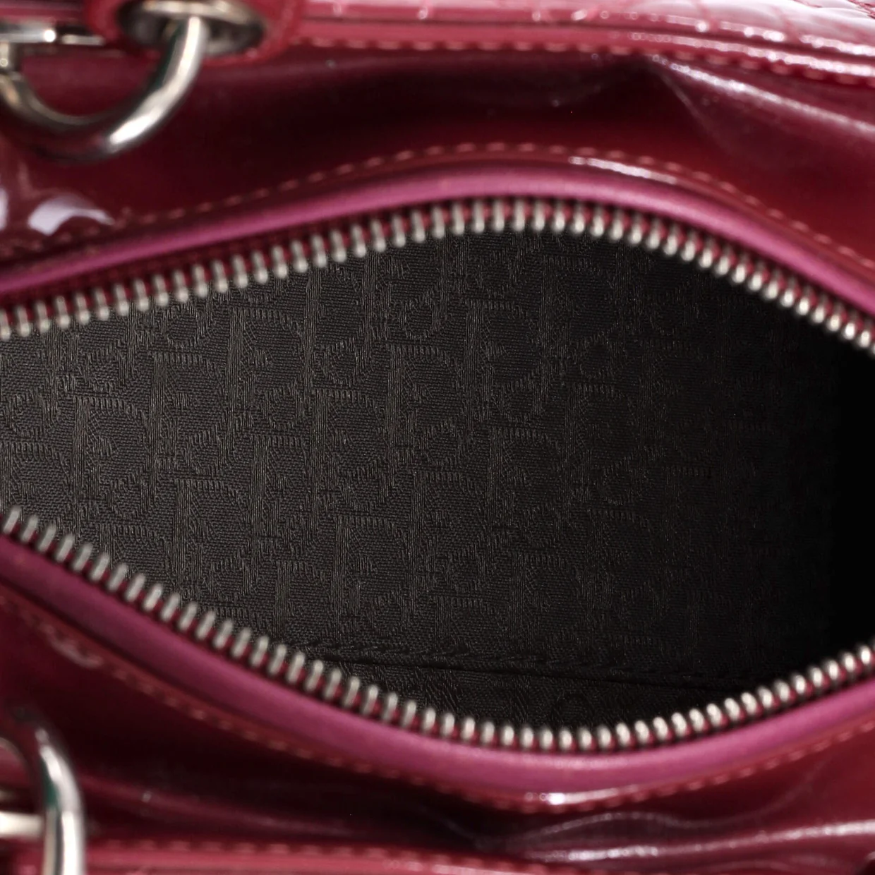 Lady Dior Bag Cannage Quilt Patent Medium - Deep Luxury