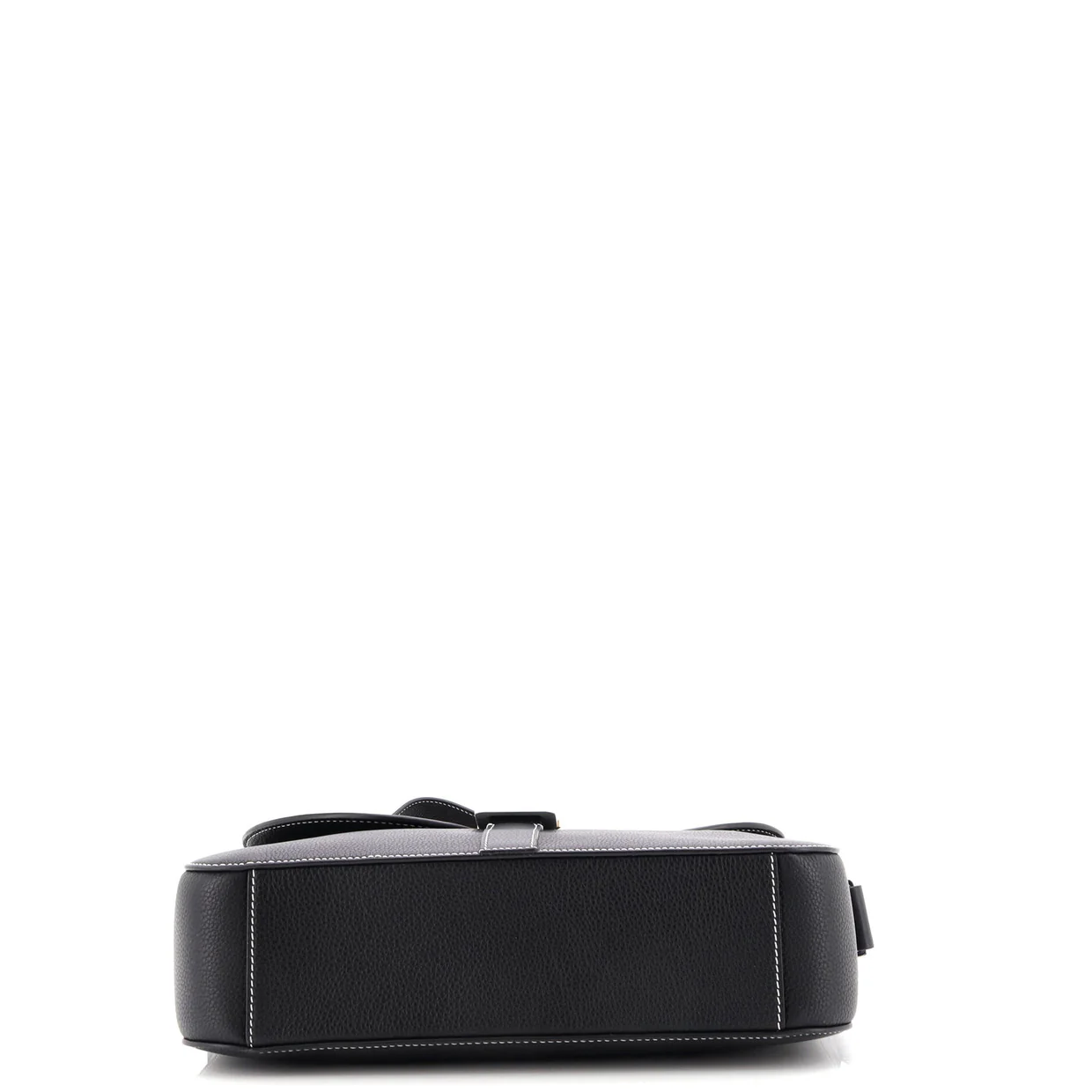 Saddle Buckle Flap Messenger Bag Leather Small - Deep Luxury
