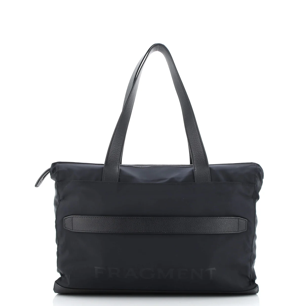 Fragment Zip Tote Nylon with Leather Medium - Deep Luxury