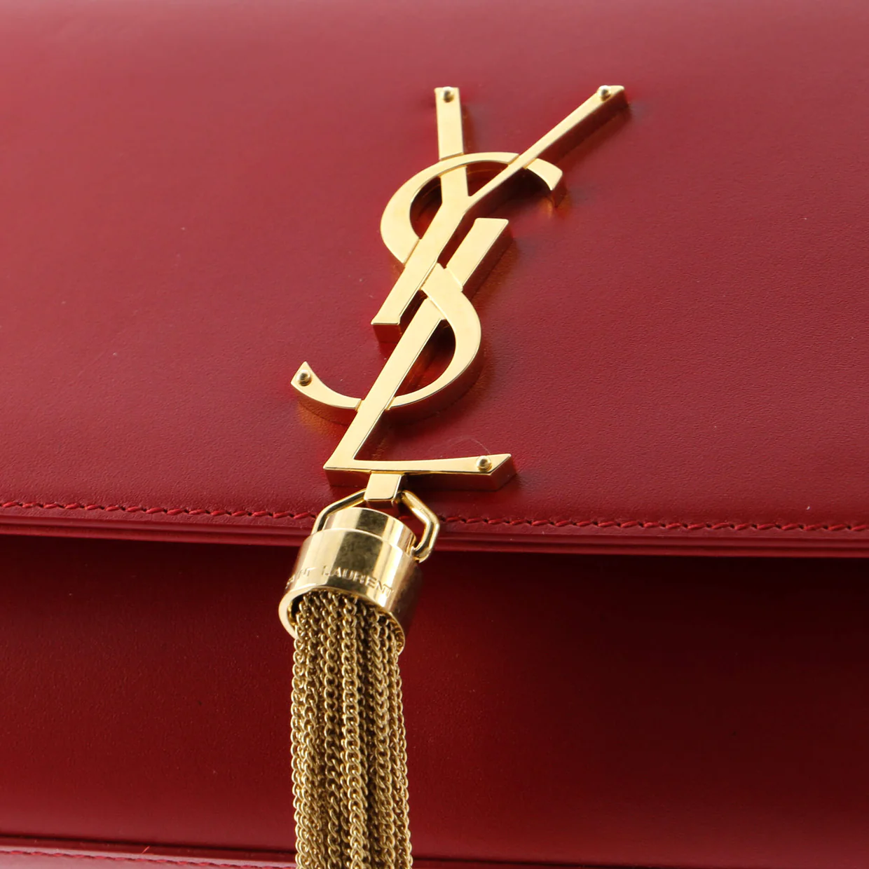 Classic Monogram Tassel Crossbody Bag Leather Medium - Deep Luxury