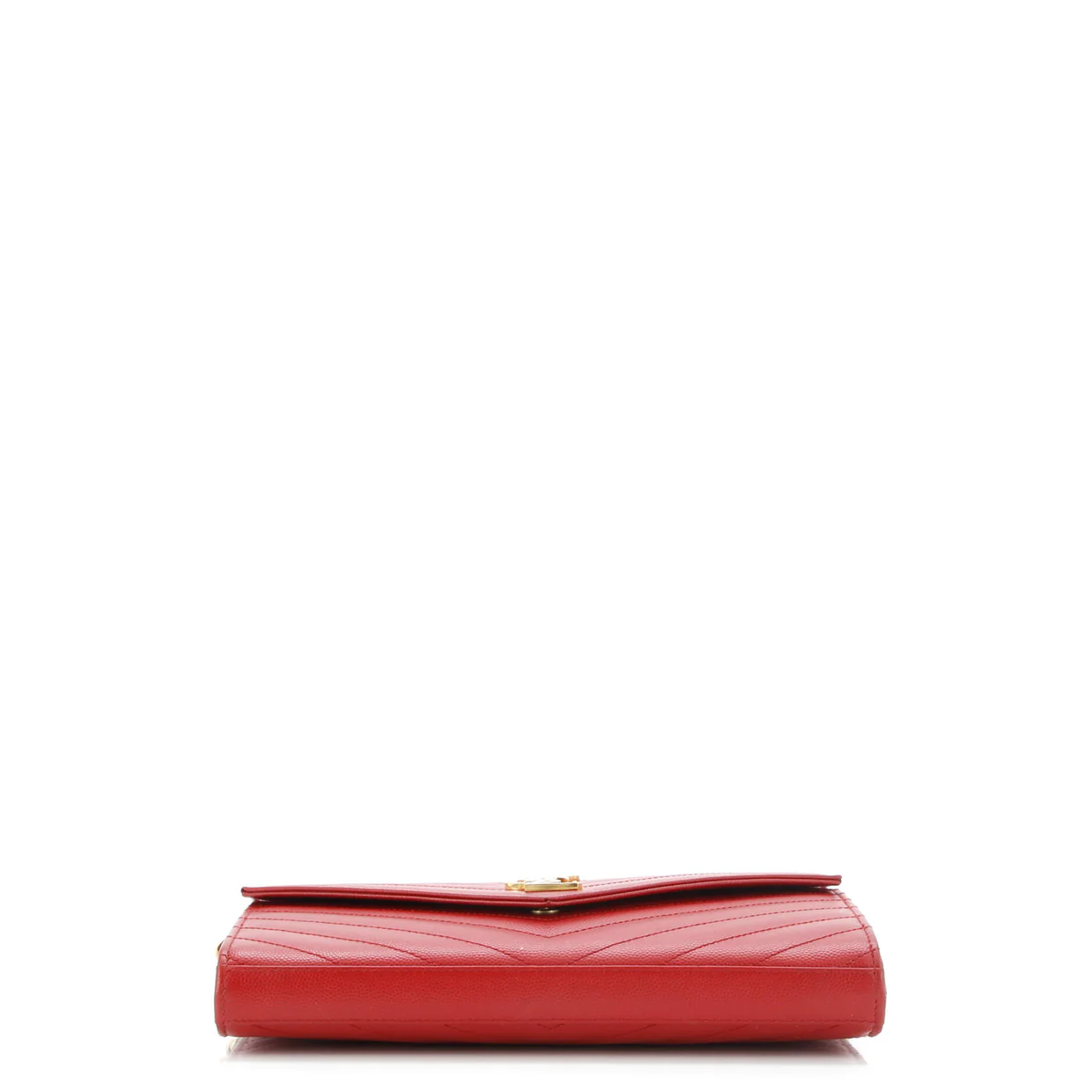 Classic Monogram Wallet on Chain Matelasse Chevron Leather Medium - Deep Luxury