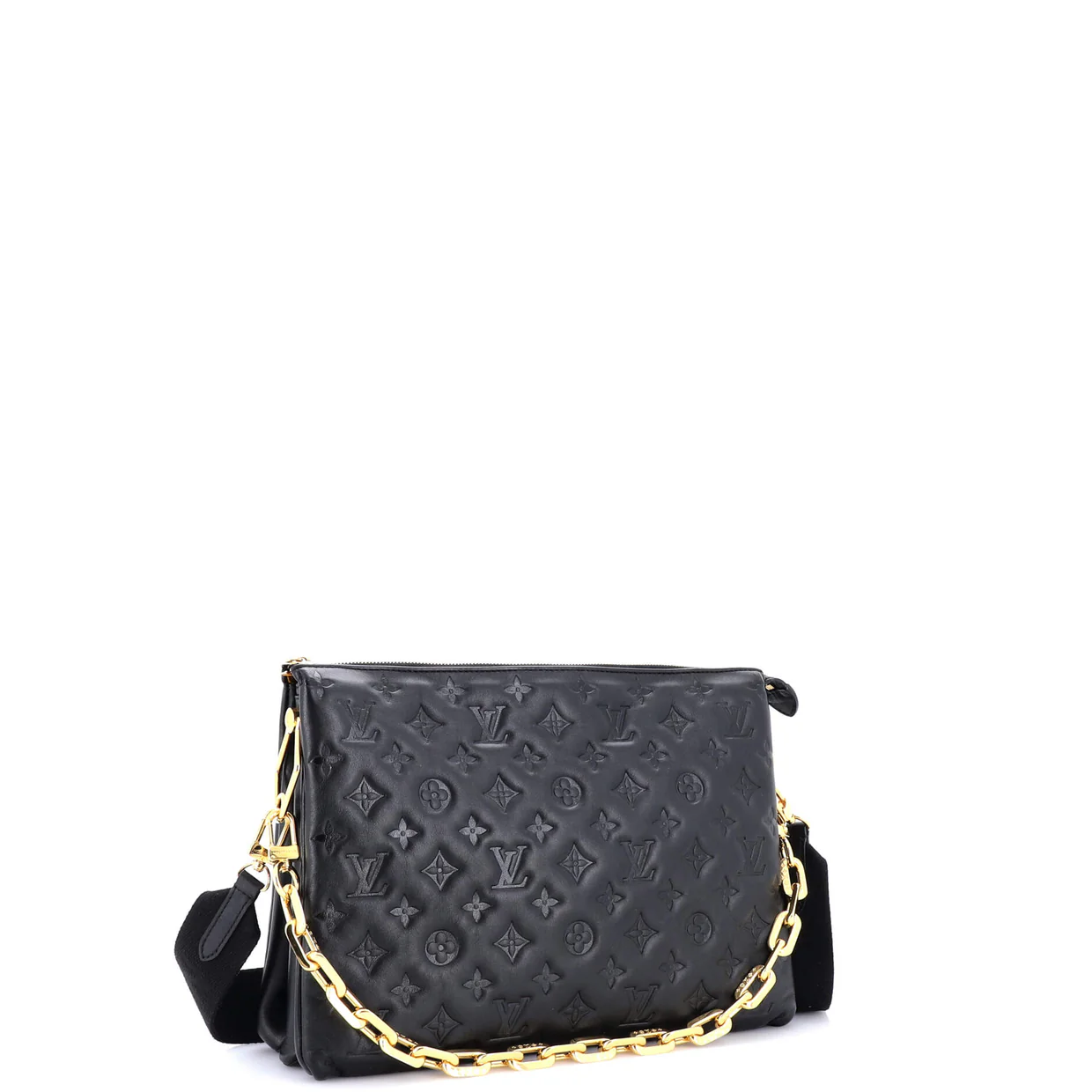 Coussin Bag Monogram Embossed Lambskin MM - Deep Luxury