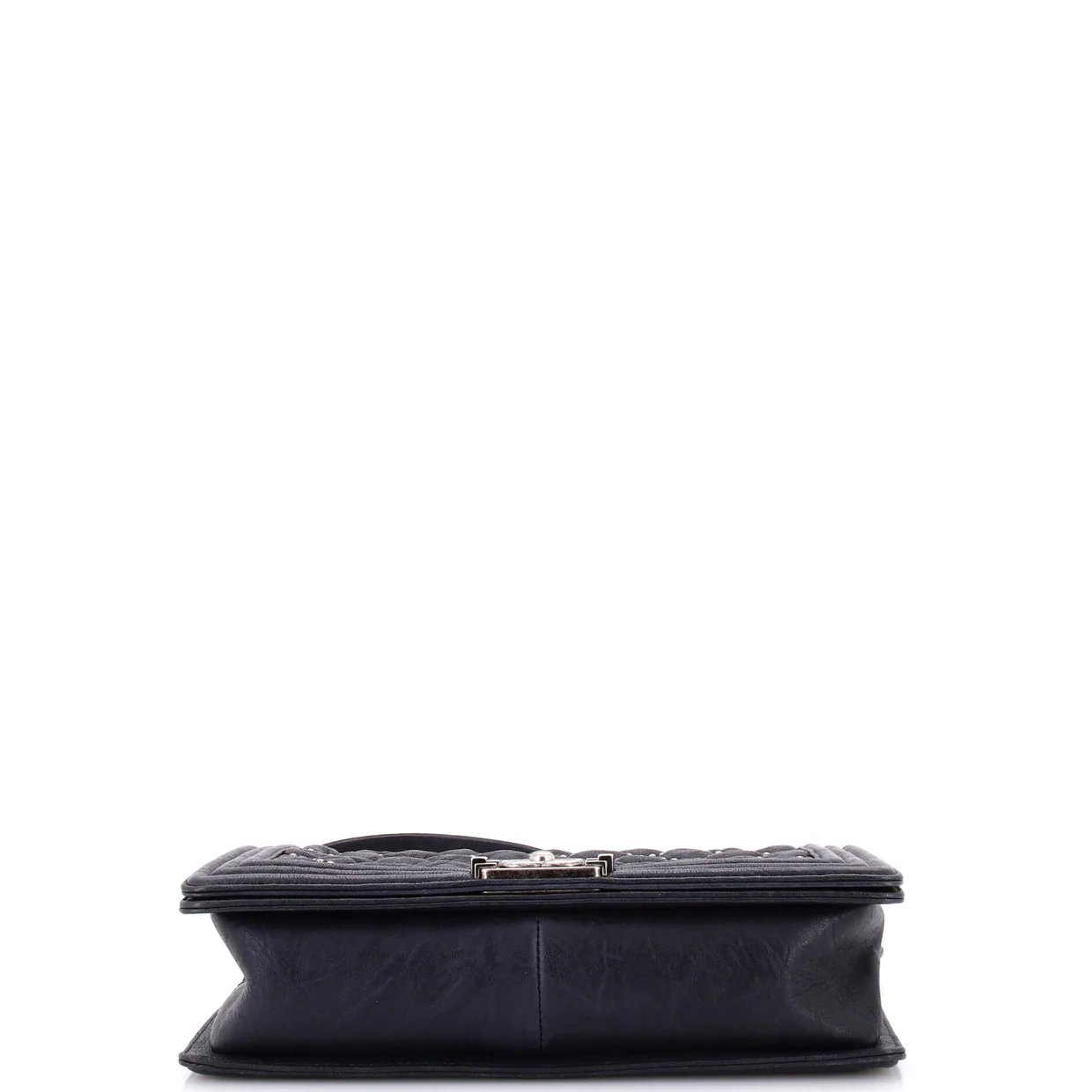 Boy Flap Bag Studded Quilted Distressed Calfskin New Medium - Deep Luxury