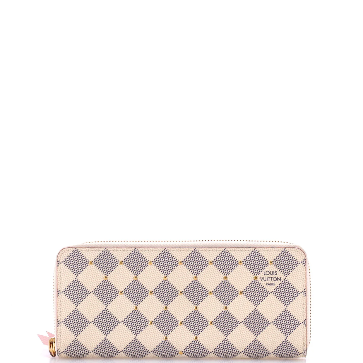 Clemence Wallet Studded Damier - Deep Luxury