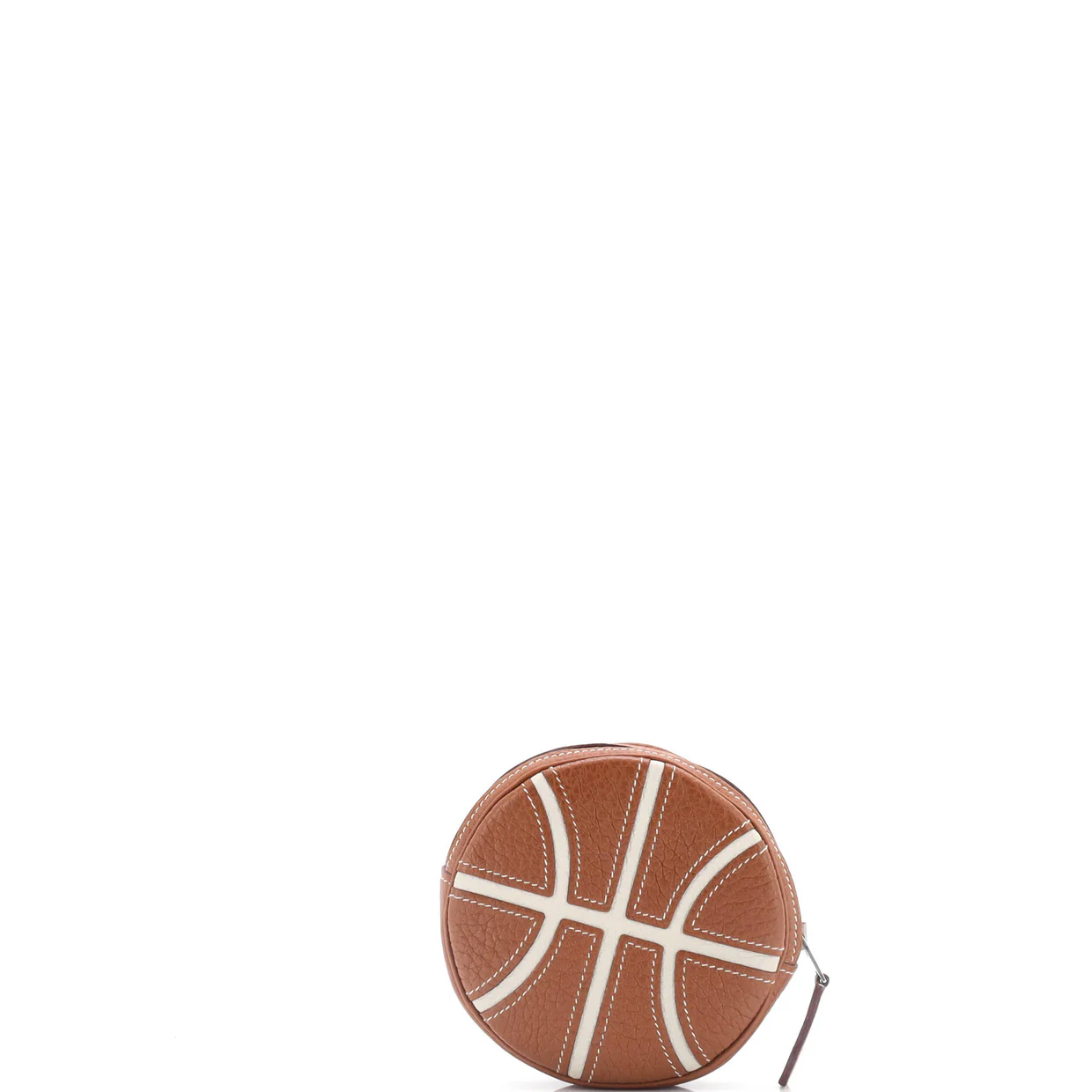 Basketball Change Purse Leather - Deep Luxury