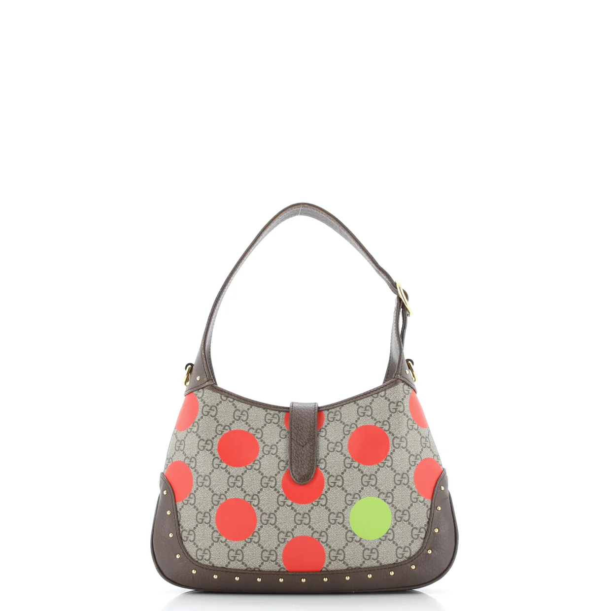 Jackie 1961 Hobo Studded Printed GG Coated Canvas Small - Deep Luxury