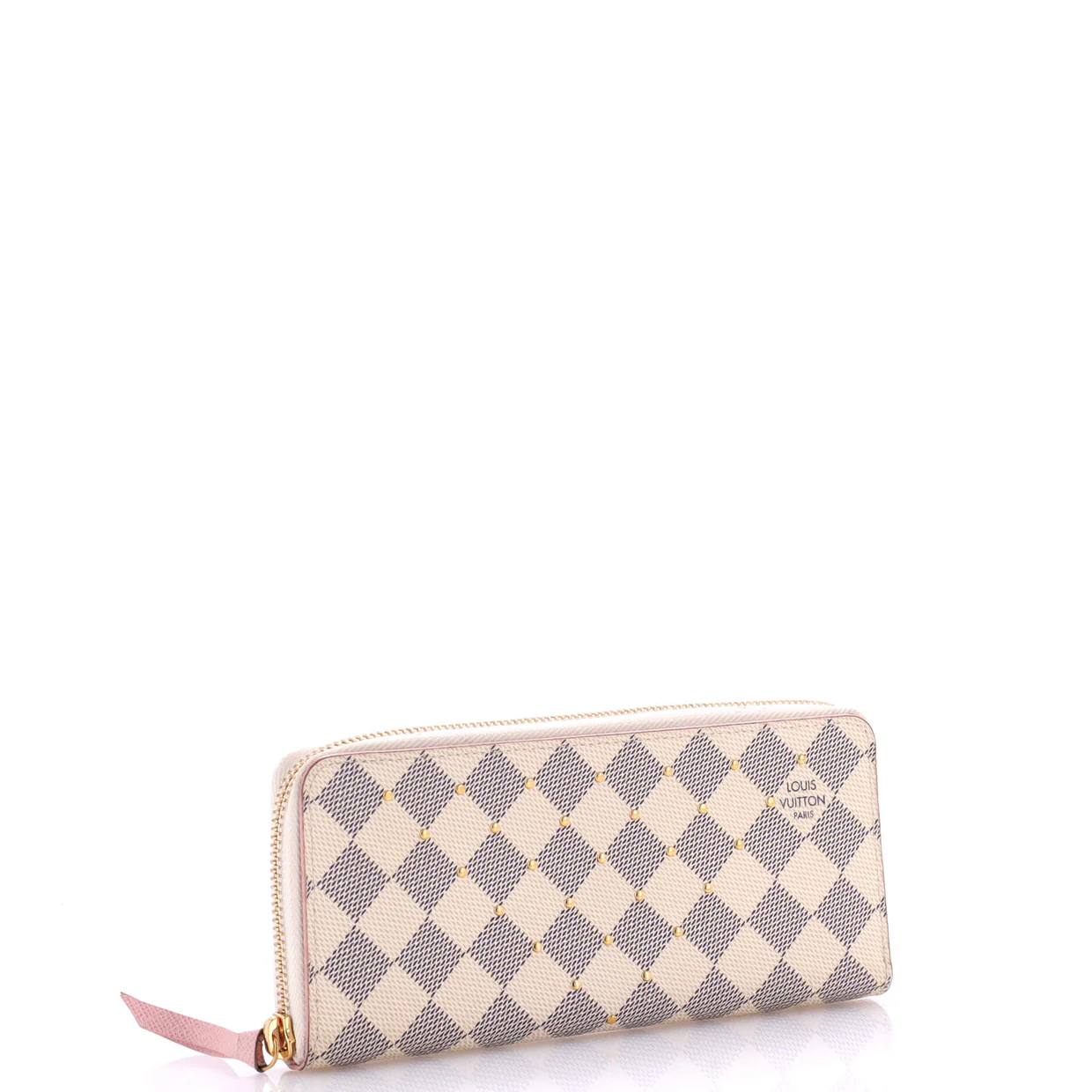 Clemence Wallet Studded Damier - Deep Luxury