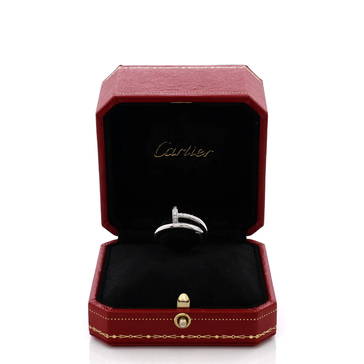 Juste un Clou Ring 18K White Gold with Diamonds - Deep Luxury