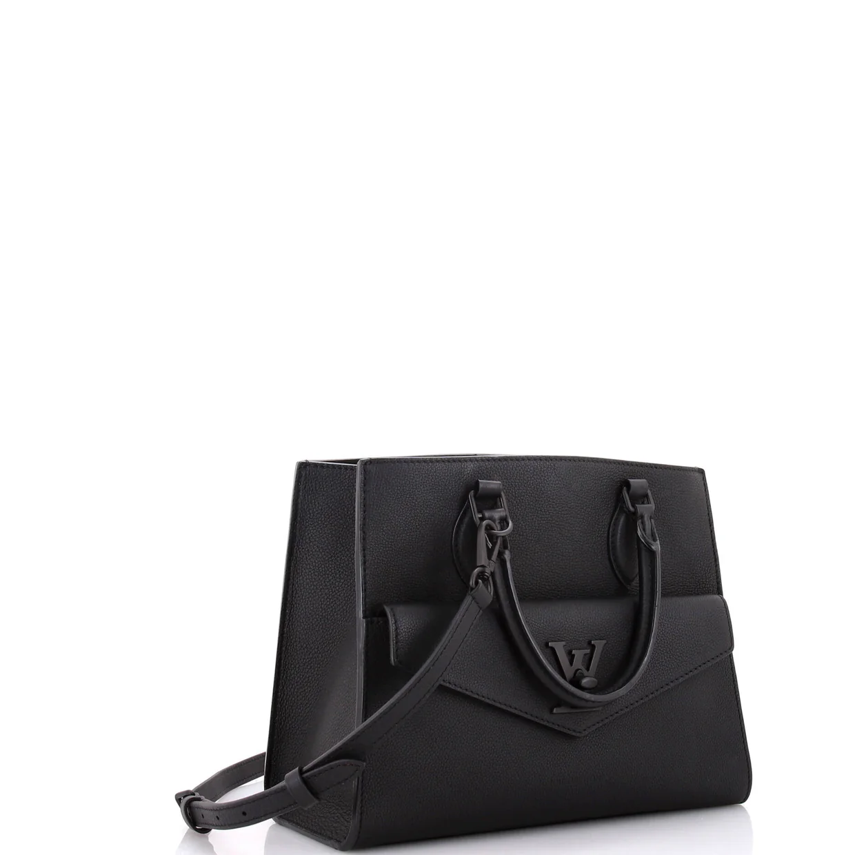 Lockme Monochrome Tote Leather PM - Deep Luxury