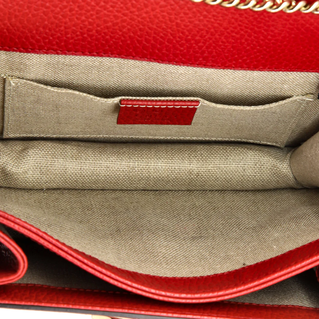 Interlocking Shoulder Bag Leather Small - Deep Luxury