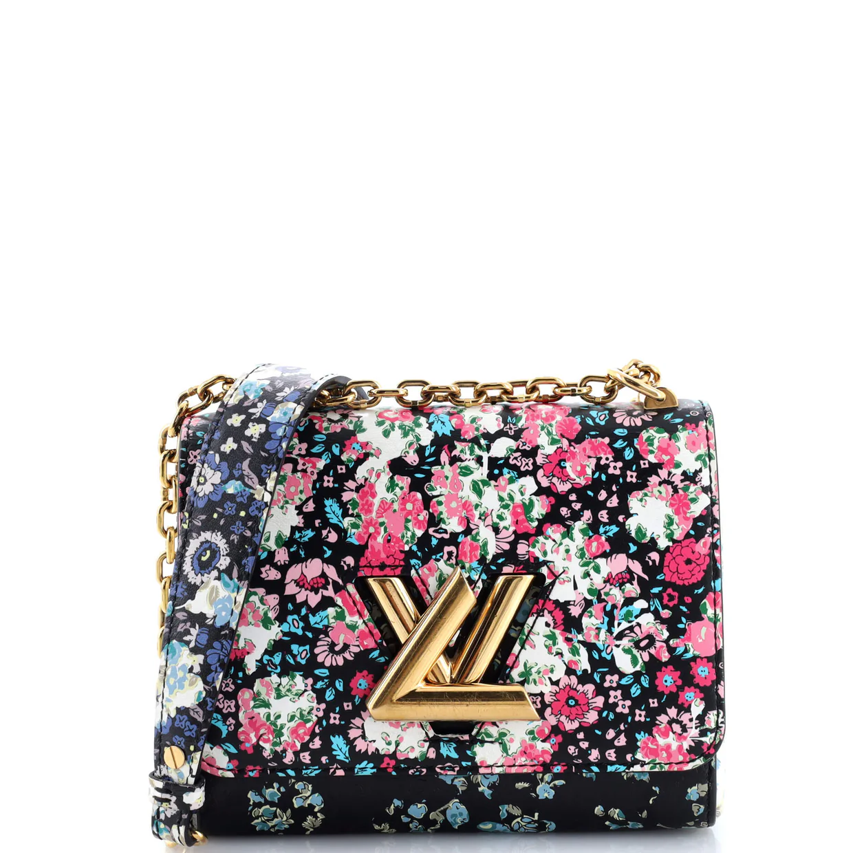 Twist Handbag Limited Edition Floral Print Leather PM - Deep Luxury