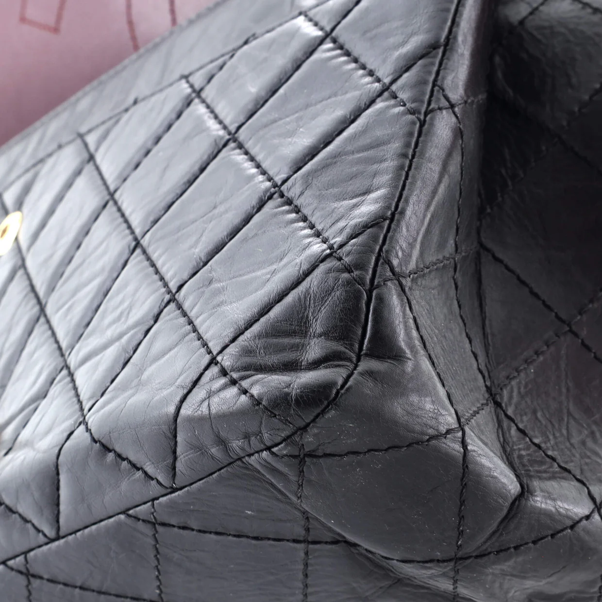 Reissue 2.55 Flap Bag Quilted Aged Calfskin 227 - Deep Luxury