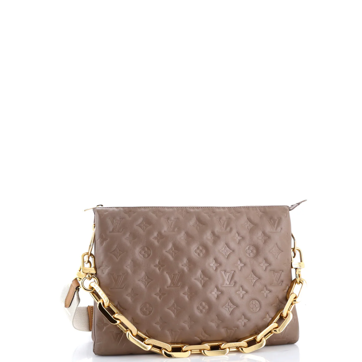 Coussin Bag Monogram Embossed Lambskin MM - Deep Luxury