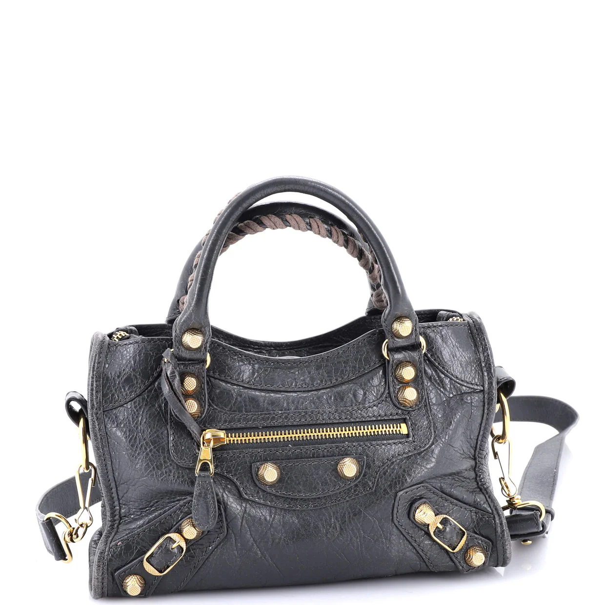 City Classic Studs Bag Leather Mini - Deep Luxury