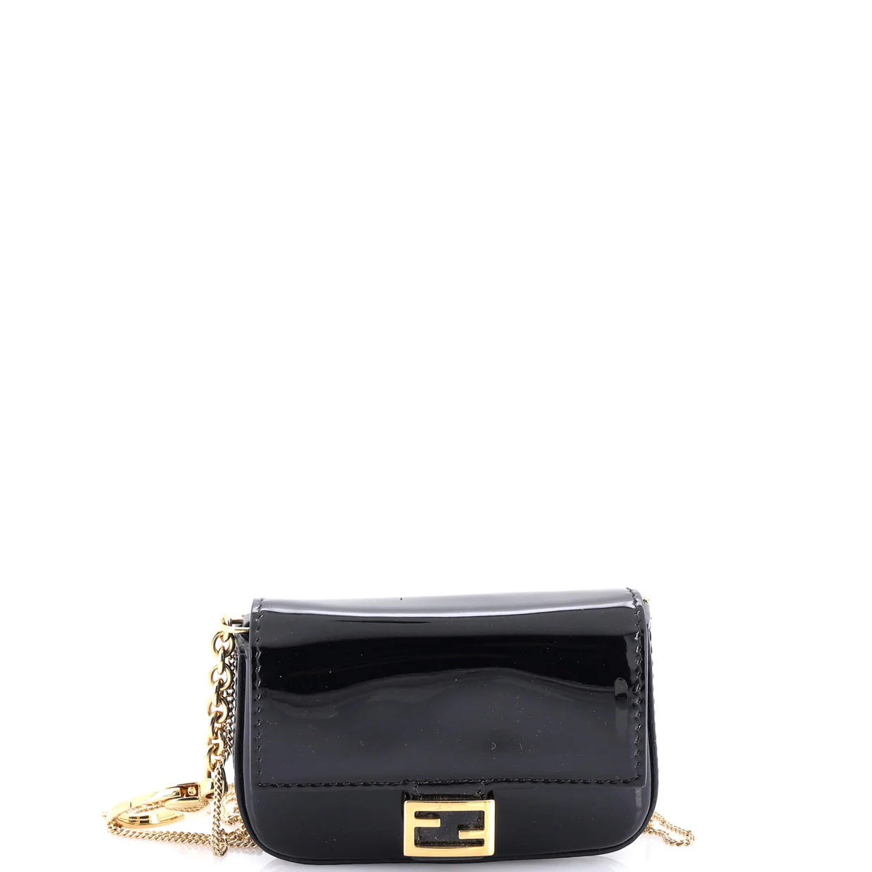 Chain Baguette Charm Bag Patent Nano - Deep Luxury