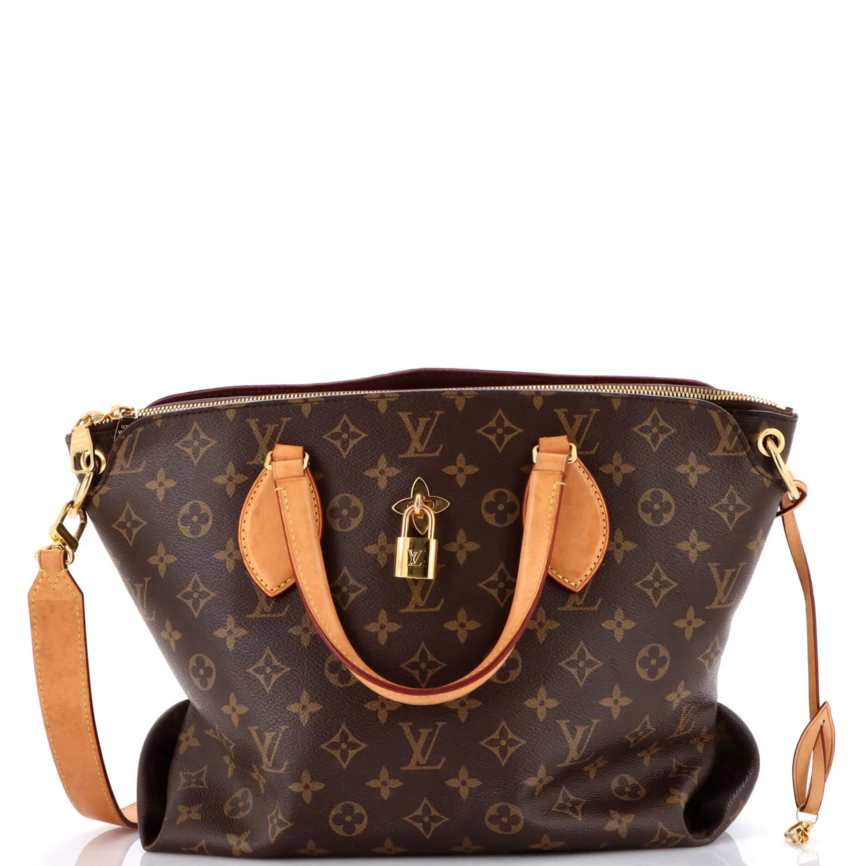 Flower Zipped Tote Monogram Canvas MM - Deep Luxury