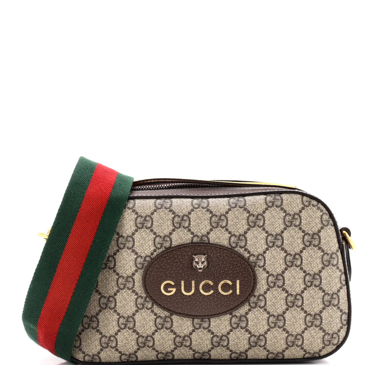 Neo Vintage Camera Messenger Bag GG Coated Canvas - Deep Luxury