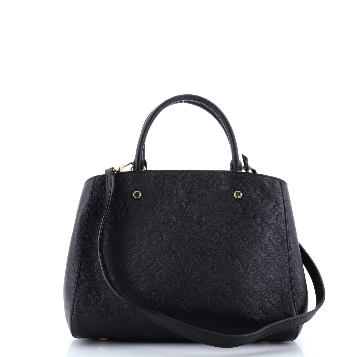 Montaigne Handbag Monogram Empreinte Leather MM - Deep Luxury