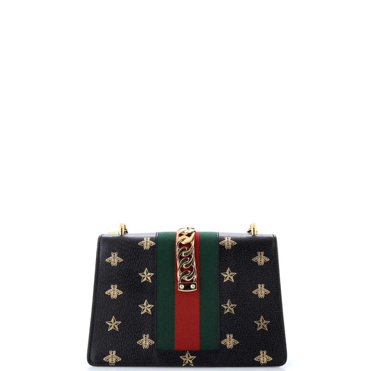 Sylvie Shoulder Bag Printed Leather Small - Deep Luxury