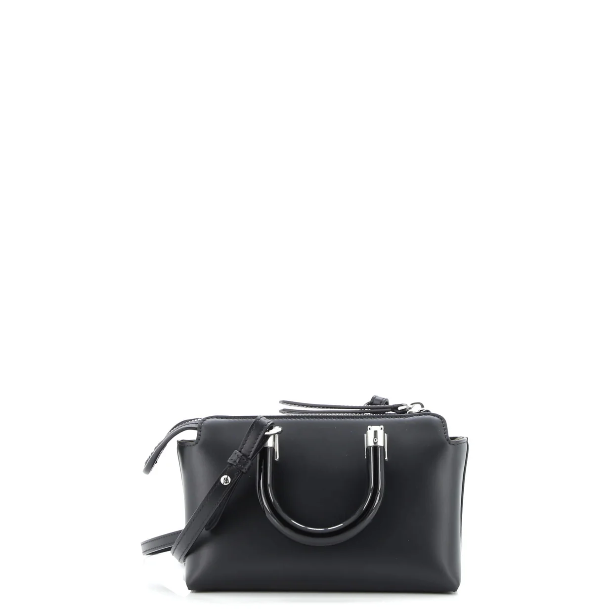 Logo By The Way Top Handle Bag Embossed Leather Mini - Deep Luxury
