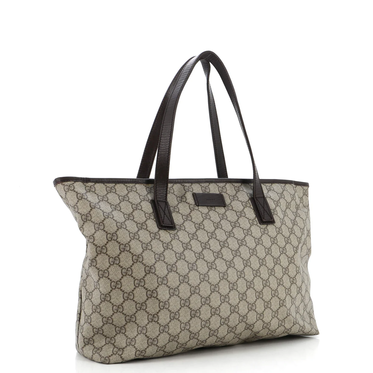 Plus Tote GG Coated Canvas with Leather Large - Deep Luxury