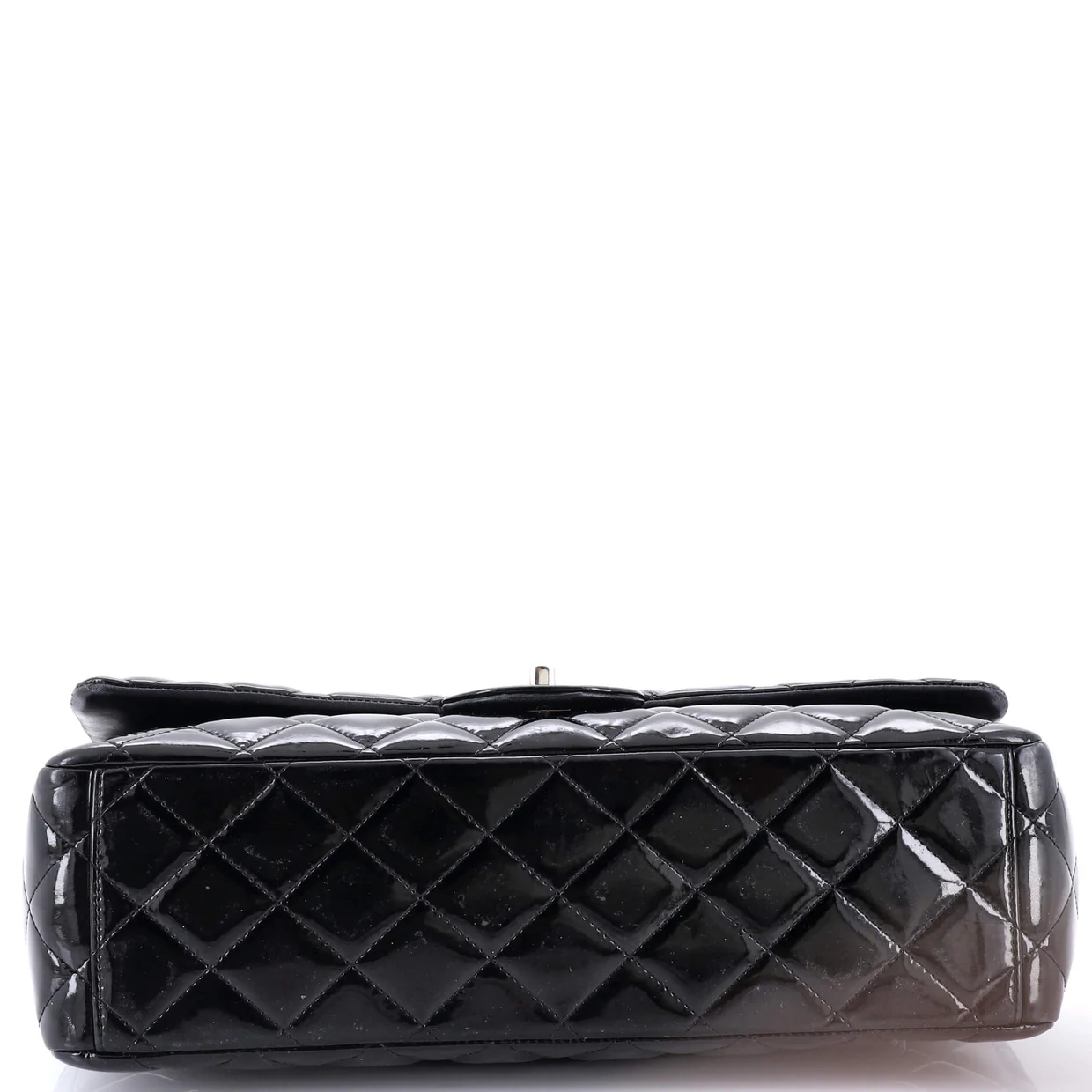Classic Double Flap Bag Quilted Patent Maxi - Deep Luxury